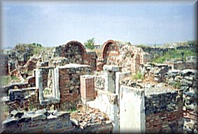 The thermal baths in Histria