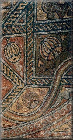 The southern circle of the mosaic floor